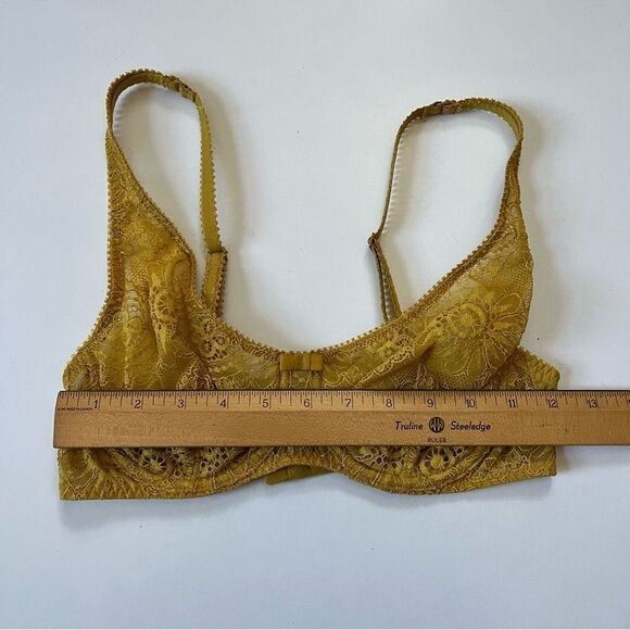 Simone Perele Embleme Scoop Demi - Golden Yellow 32D - Picture 6 of 13